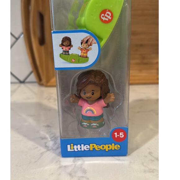 Fisher Price Little People Figures 3pc Set Outdoor Play Seesaw people of color - Picture 2 of 6